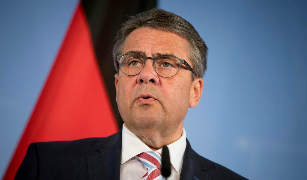 
Tysklands utrikesminister SIgmar Gabriel. Foto: Kay Nietfeld/AP/TT-arkivbild                                            