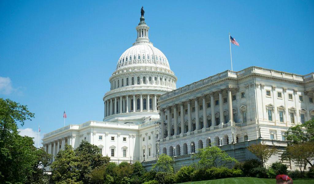 
Kapitolium, parlamentsbyggnaden i USA:s huvudstad Washington. Foto: Maja Suslin/TT                                            
