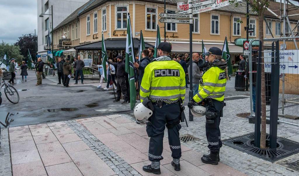 Demonstrationen har flyttats från Østfold till Kristiansand. Foto: TT