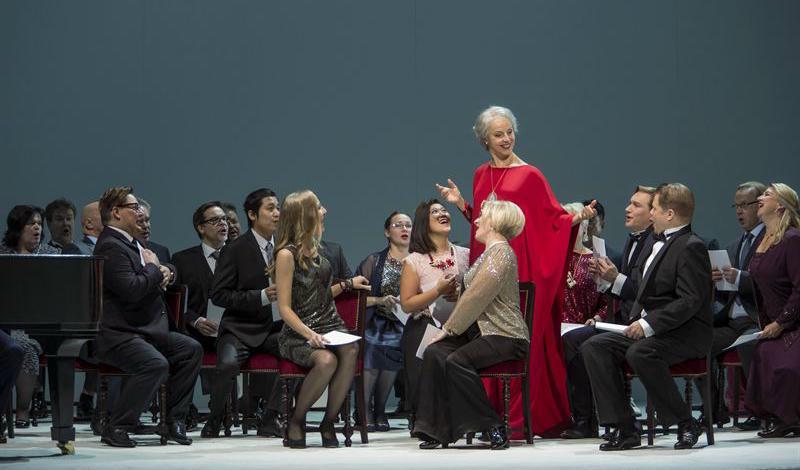 













Svenska kompositören Sebastian Fagerlunds operaversion av Bergmans film Höstsonaten på Finlands Nationalopera i Helsingfors hade urpremiär 8 september 2017. Anne Sofie von Otter sjunger en av huvudrollerna. Foto: Sakari Viika/Finnish National Opera                                                                                                                                                                                                                                                                                                                                                                                                                                                                                                                                                                                                                                        