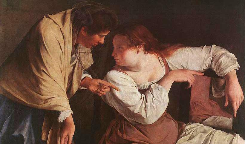 



Två kvinnor med en spegel: Orazio Gentileschi, "Martha and Mary" (1620), detalj.                                                                                                                                                                                