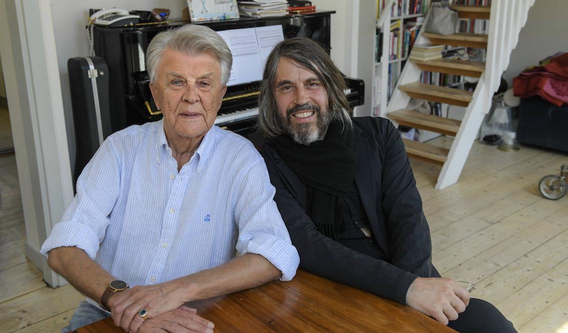 
Till sommaren spelar Sven-Bertil Taube och Peter Nordahl in ett nytt album med Evert Taube-tolkningar, och de kan nå en ny publik.  Foto: Anders Wiklund/TT                                            