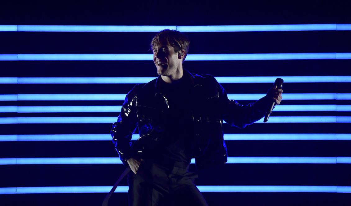 
Benjamin Ingrosso representerar Sverige i finalen av Eurovision Song Contest. Foto: Stina Stjernkvist/TT                                            