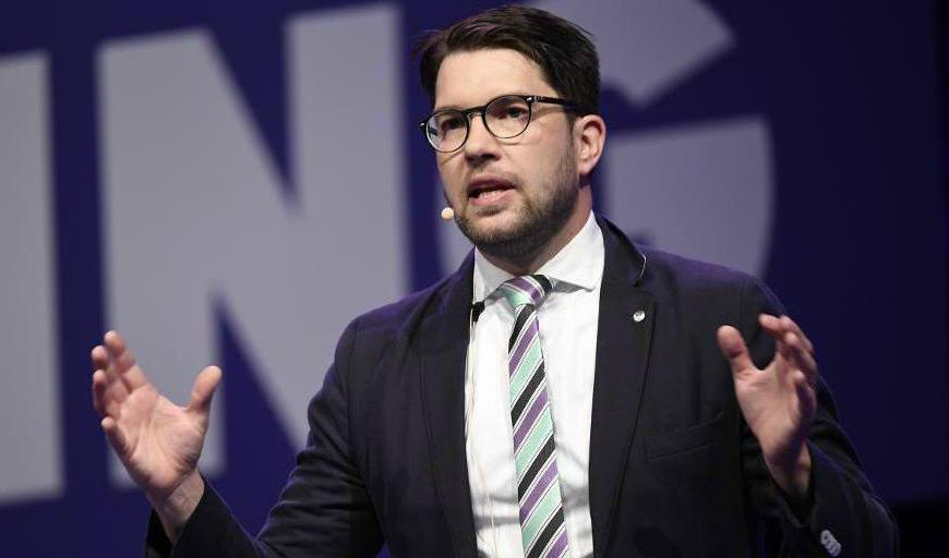 

Sverigedemokraternas partiledare Jimmie Åkesson. Foto: Wikimedia Commons                                                                                        