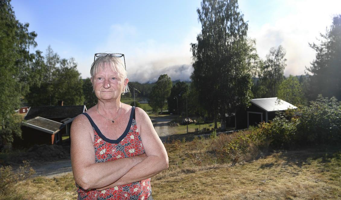 Margareta Ferm i Enskogen utanför Ljusdal. Foto: Maja Suslin/TT