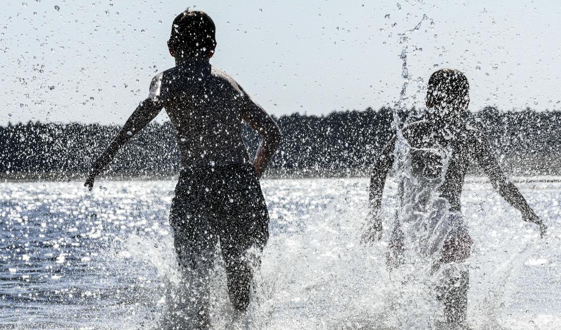 
Mer sommarvärme i Sverige. Bild från Åhus i juli. Foto: Johan Nilsson/TT                                            