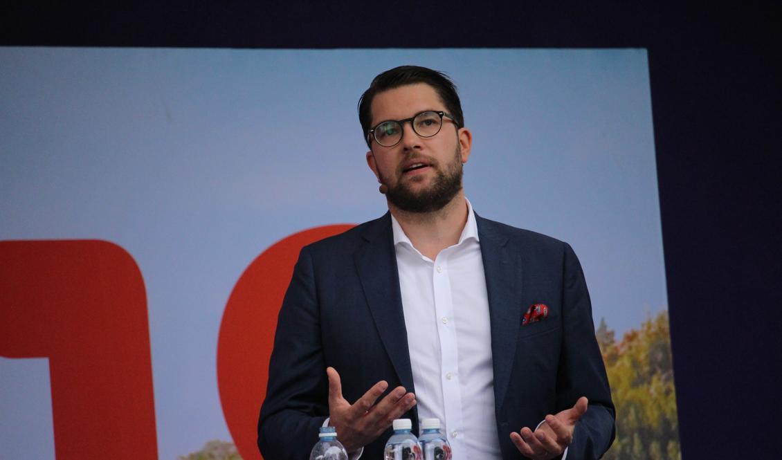 
Sverigedemokraternas partiledare, Jimmie Åkesson. Foto: Susanne W. Lamm/Epoch Times                                            