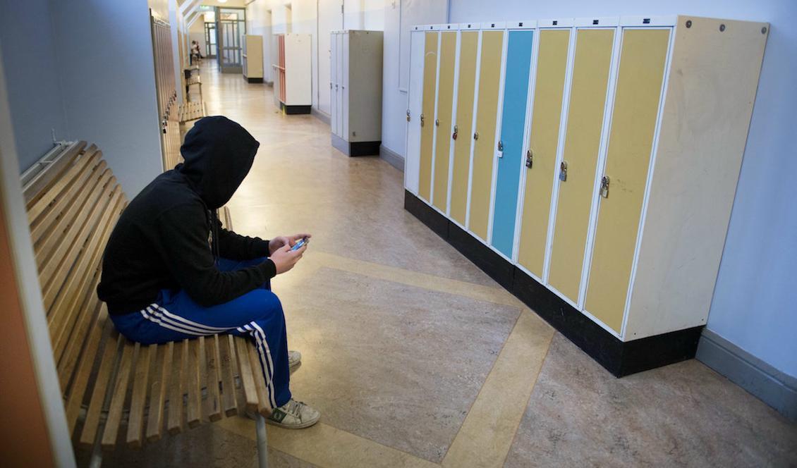 
Anmälningar om hot och våld ökar i skolan. Foto: Jessica Gow/TT/ Arkivbild                                                