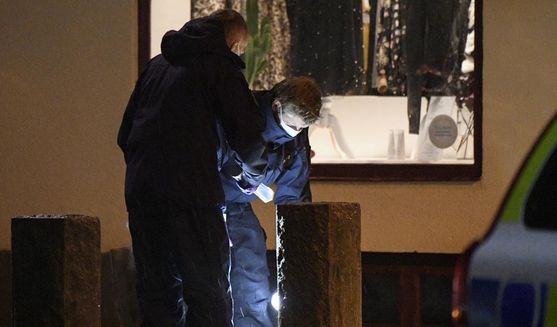 Två brandbombsattrapper kastades mot en restaurang i Ängelholm för knappt ett år sedan.  Foto: Johan Nilsson/TT