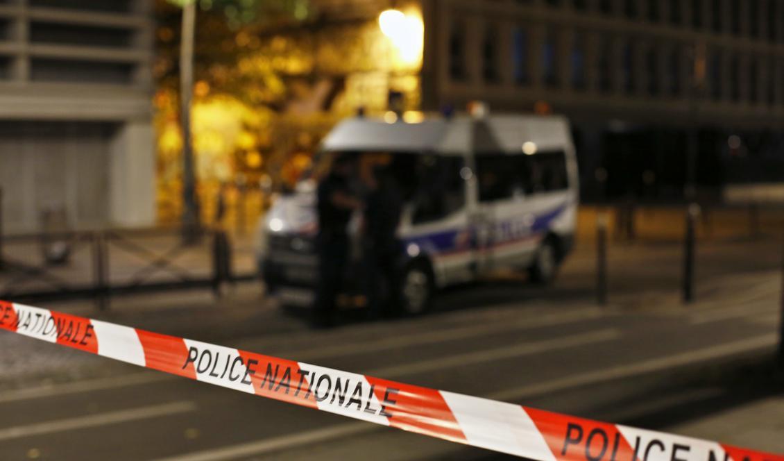 Fransk polis. Bilden är från ett annat tillfälle. Foto: Thibault Camus/AP/TT-arkivbild