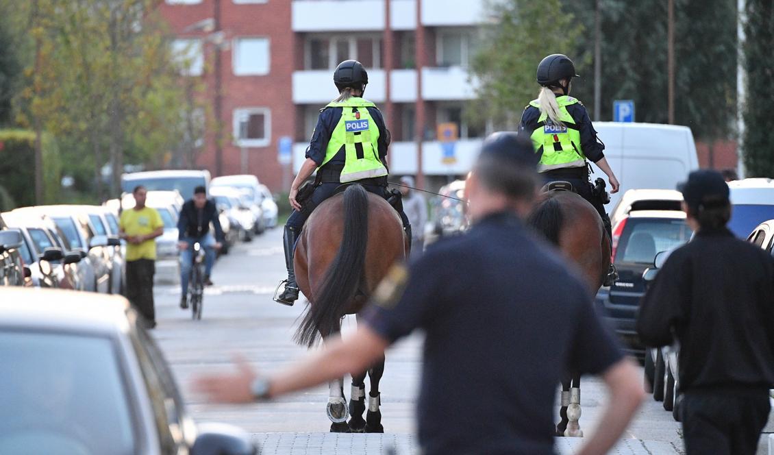 En man i 20-årsåldern har skjutits ihjäl i stadsdelen Fosie i Malmö. Foto: Johan Nilsson/TT