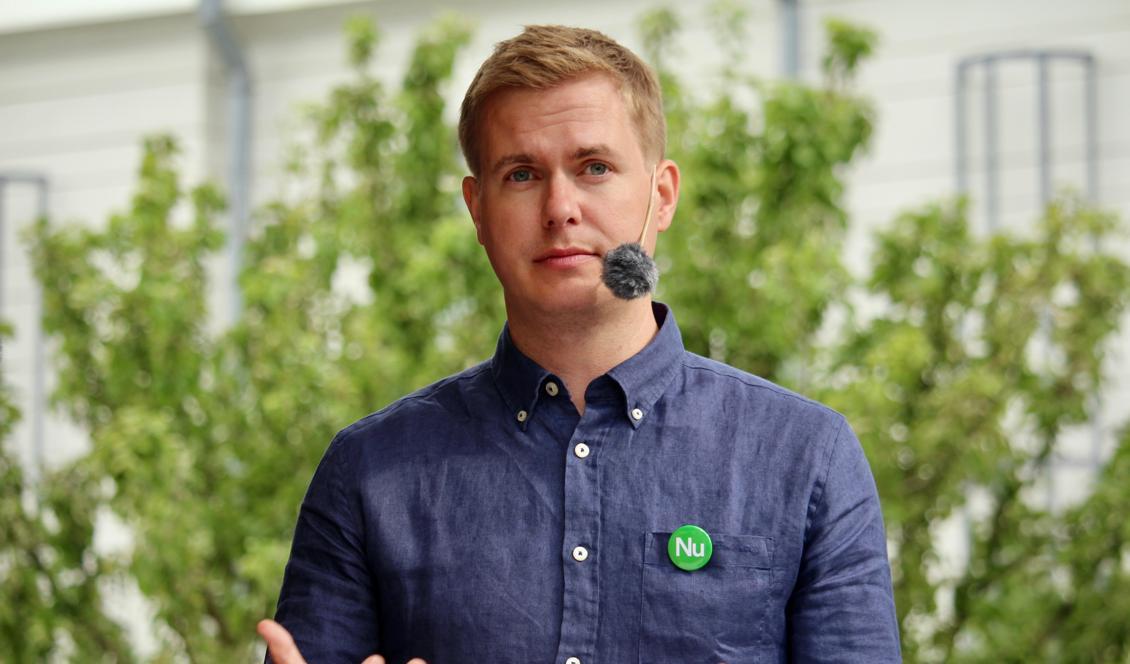 
Miljöpartiets språkrör Gustav Fridolin. Foto: Epoch Times-arkivbild                                            