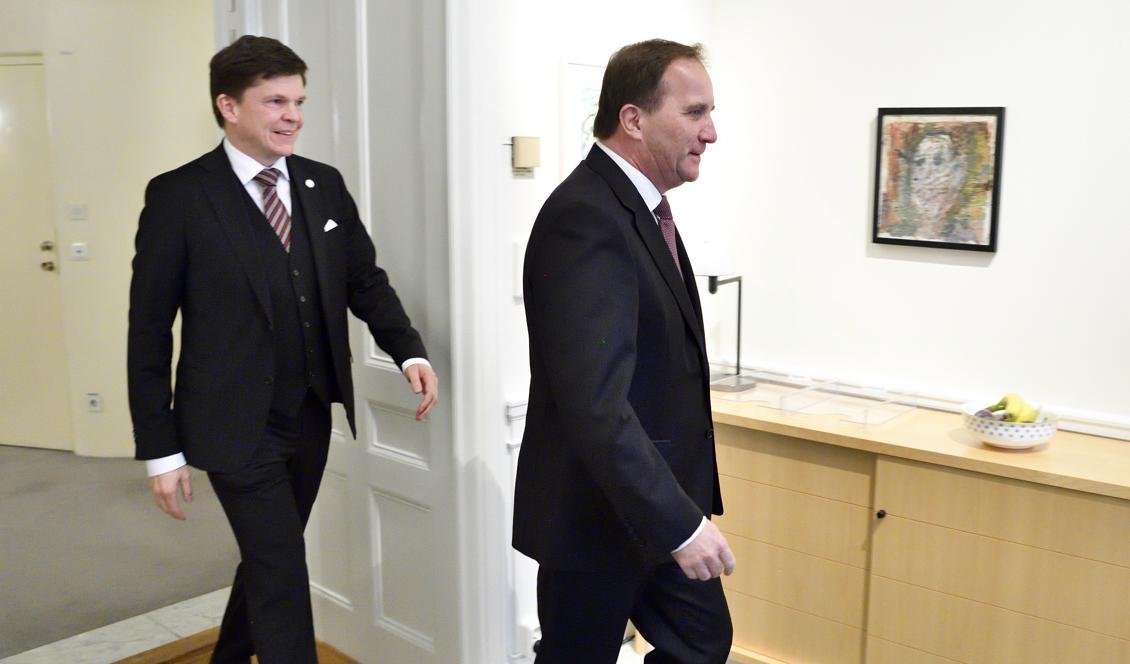 I dag avrapporterar Socialdemokraternas partiledare Stefan Löfven till talmannen Andreas Norlén. Foto: Henrik Montgomery/TT-arkivbild