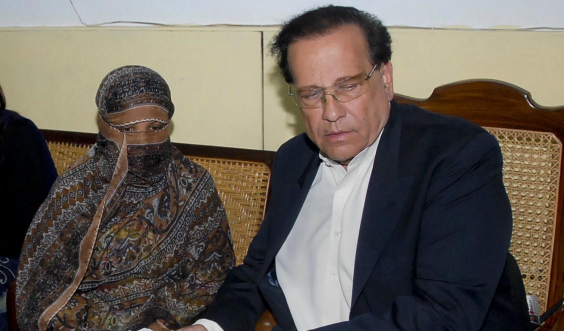 
Efter ett religiöst gräl dömdes Asia Bibi till döden 2010. Foto: AP/TT-arkivbild                                            