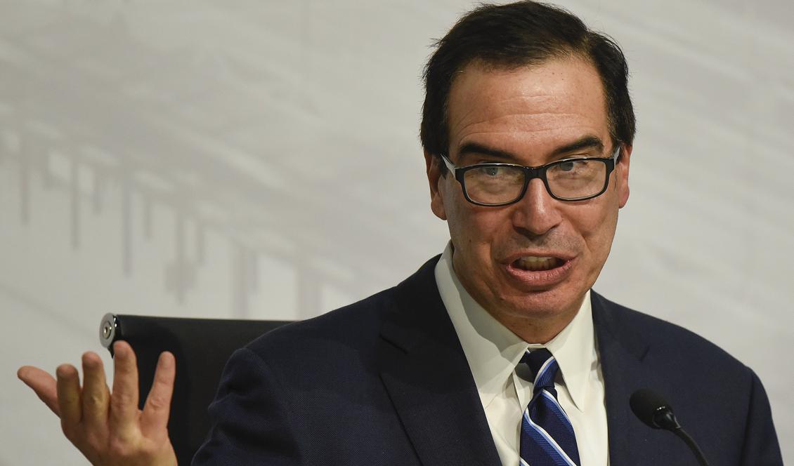 USA:s finansminister Steve Mnuchin. Foto: Gustavo Garello/TT-arkivbild