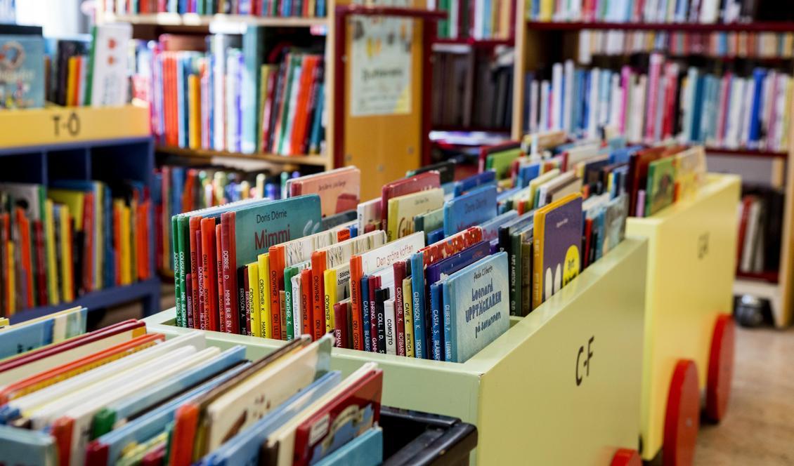 Personalen på Höganäs bibliotek släckte och låste, men kvar i källaren befann sig en elvaårig pojke. Foto: Christine Olsson/TT-arkivbild