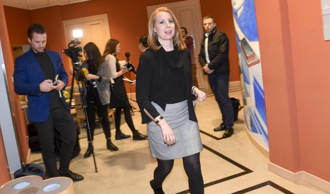 Centerpartiets ledare Annie Lööf. Foto: Fredrik Sandberg/TT