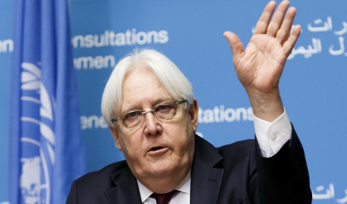 
Martin Griffiths, FN:s Jemensändebud. Foto: Salvatore Di Nolfi/AP/TT-arkivbild                                                