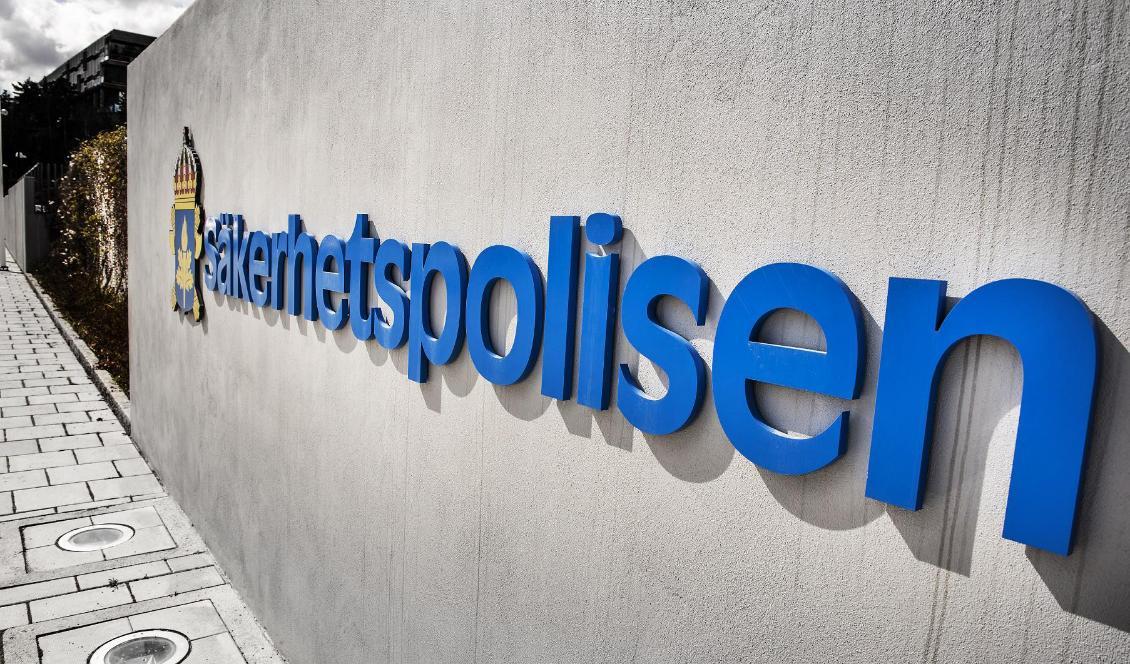 
En person har anhållits misstänkt för förberedelse till terroristbrott. Foto: Tomas Oneborg/SvD/TT-arkivbild                                                