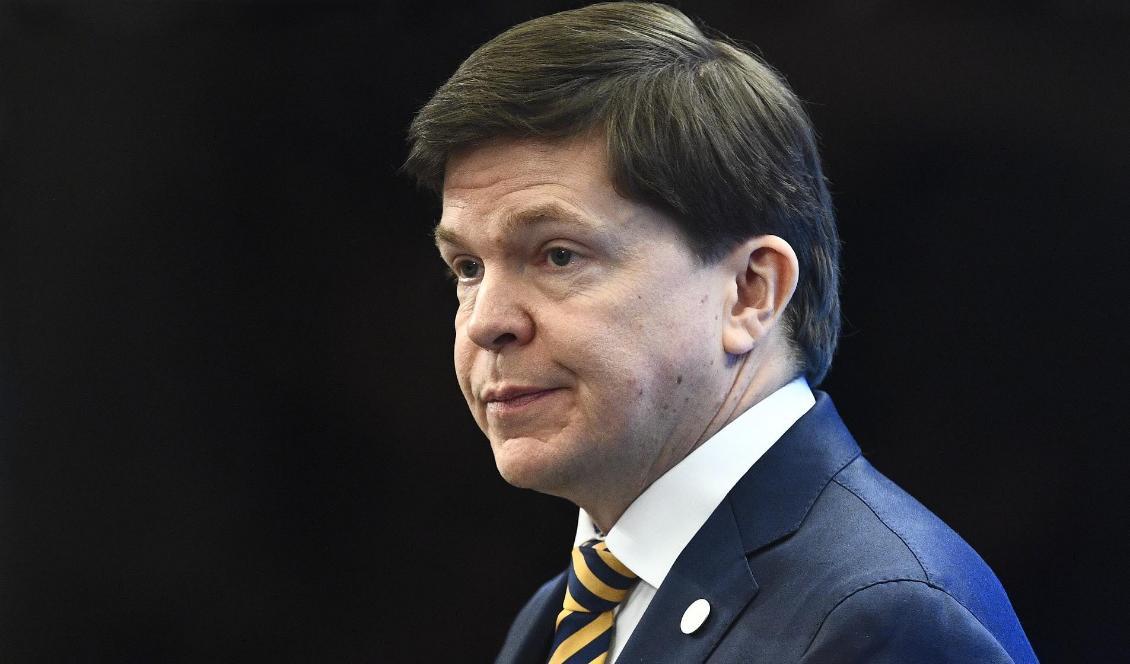 Riksdagens talman Andreas Norlén tror inte på att hålla ett eventuellt extraval samtidigt som EU-valet. Foto: Claudio Bresciani/TT-arkivbild