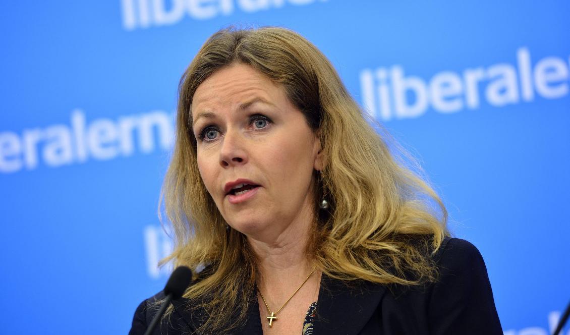 Liberalernas Europaparlamentariker Cecilia Wikström vill släppa fram Stefan Löfven som statsminister. Foto: Henrik Montgomery/TT-arkivbild