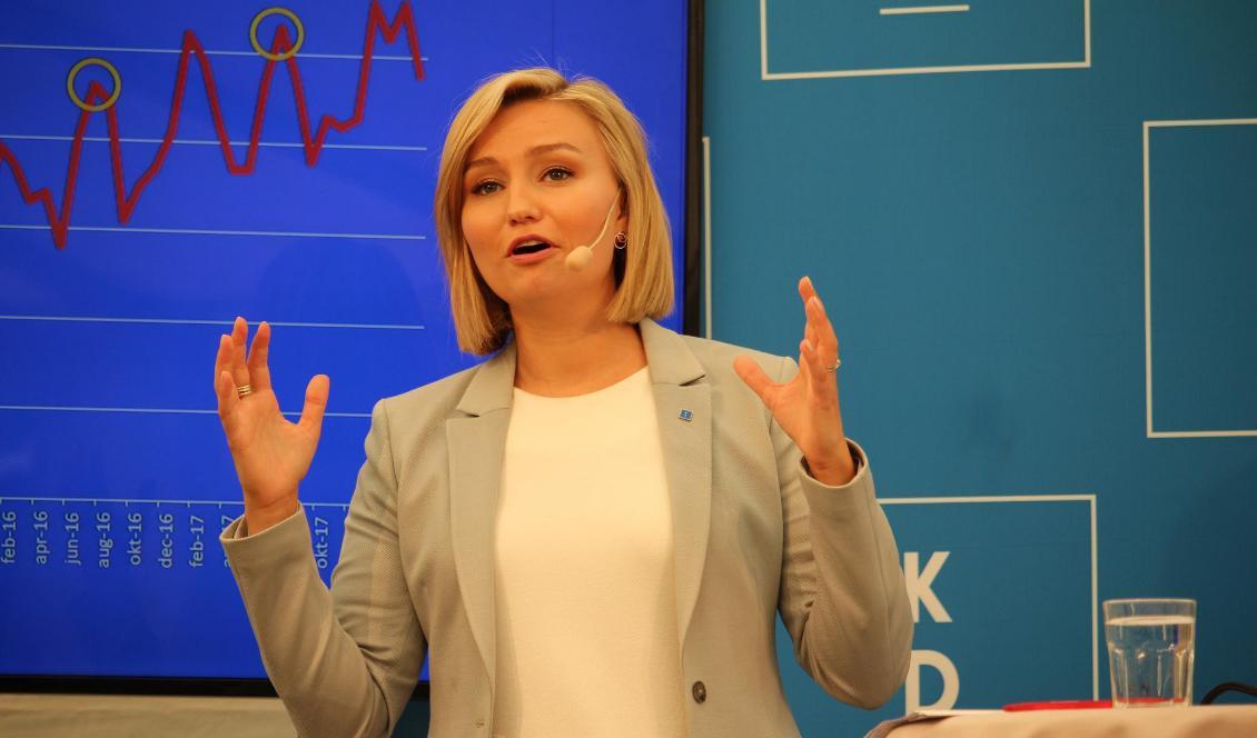 Kristdemokraternas partiledare Ebba Busch Thor. Foto: Susanne W Lamm/Epoch Times-arkivbild