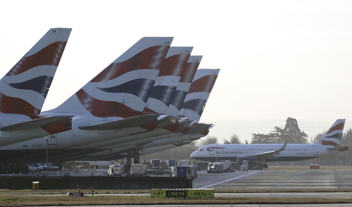 British Airways-planet skulle till Düsseldorf men landade av misstag i Edinburgh. Foto: Frank Augstein/AP/TT-arkivbild