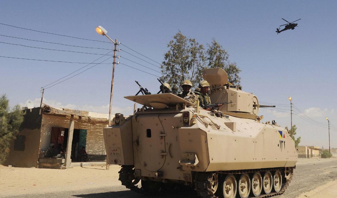 Egyptens militär säger sig ha dödat 46 militanta islamister. Foto: AP/TT-arkivbild