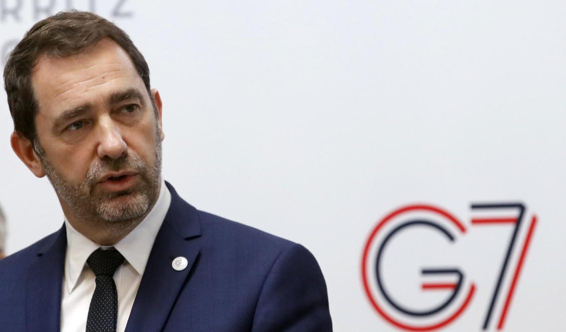 Frankrikes inrikesminister Christophe Castaner. Foto: Christophe Ena/AP/TT-arkivbild
