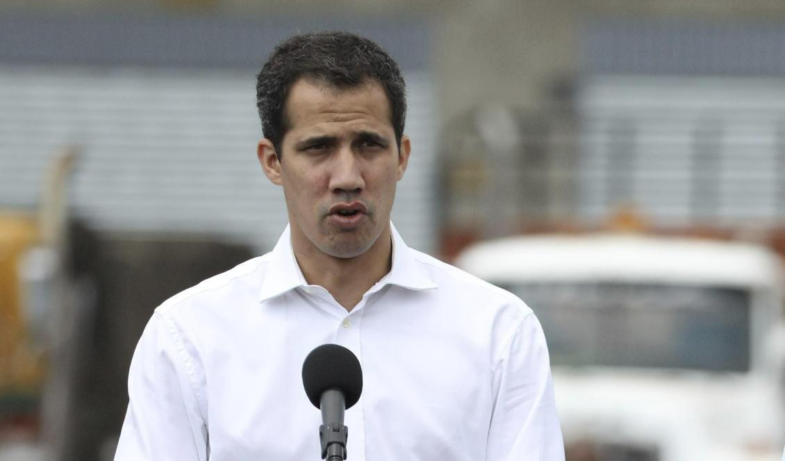 Venezuelas oppositionsledare Juan Guaidó. Foto: Fernando Vergara/AP/TT-arkivbild
