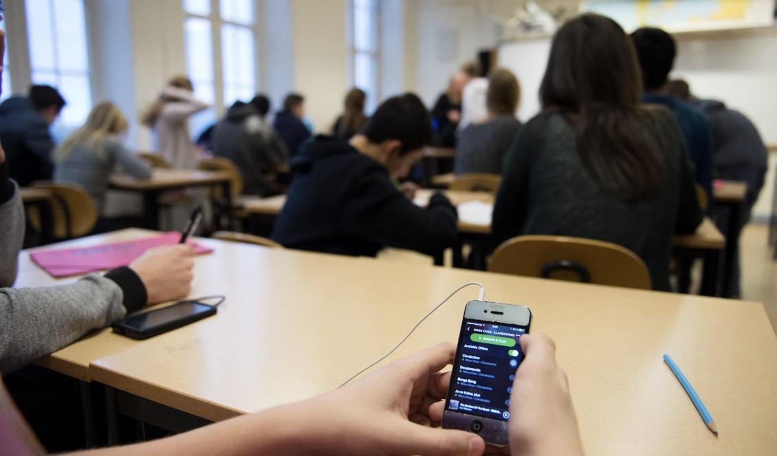 En elev blev utslängd från klassrummet efter att ha kallat en lärare för "hora". Foto: Jessica Gow/TT-arkivbild