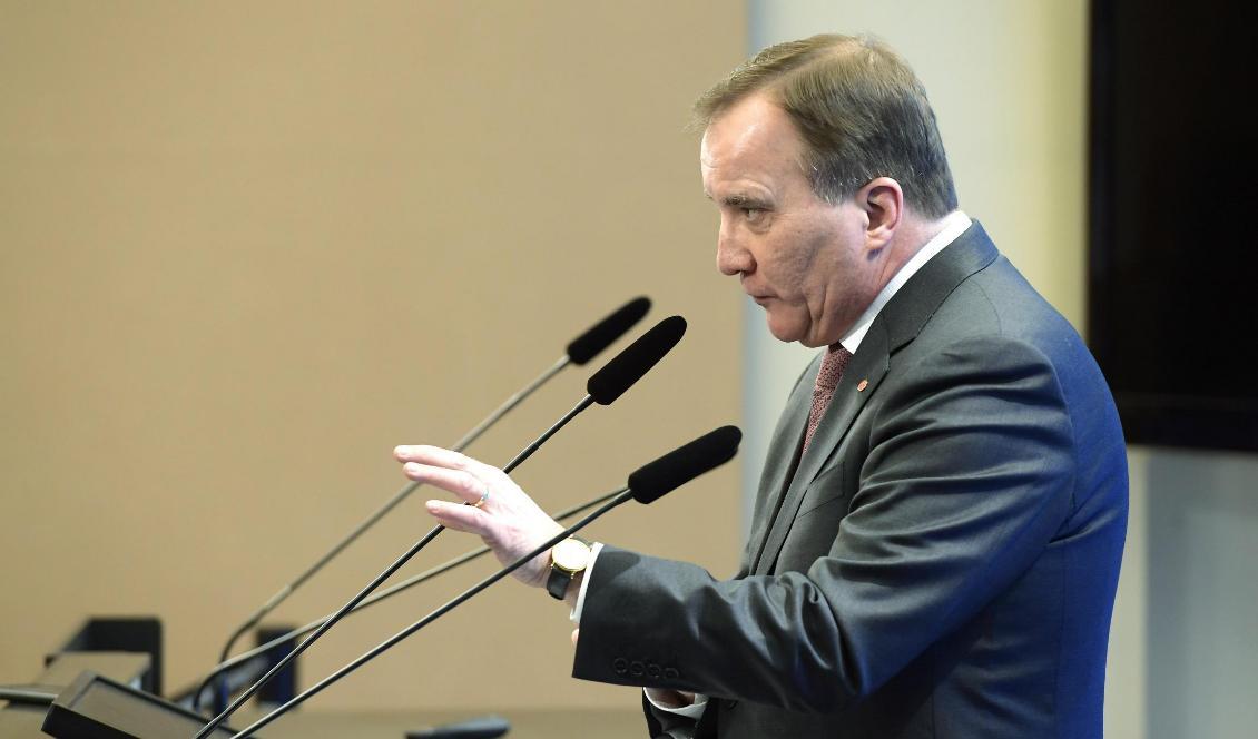Ingen kan vinna allt, säger statsminister Stefan Löfven om kritiken mot förslaget till regeringsuppgörelse mellan S, MP, C och L. Foto: Anders Wiklund/TT