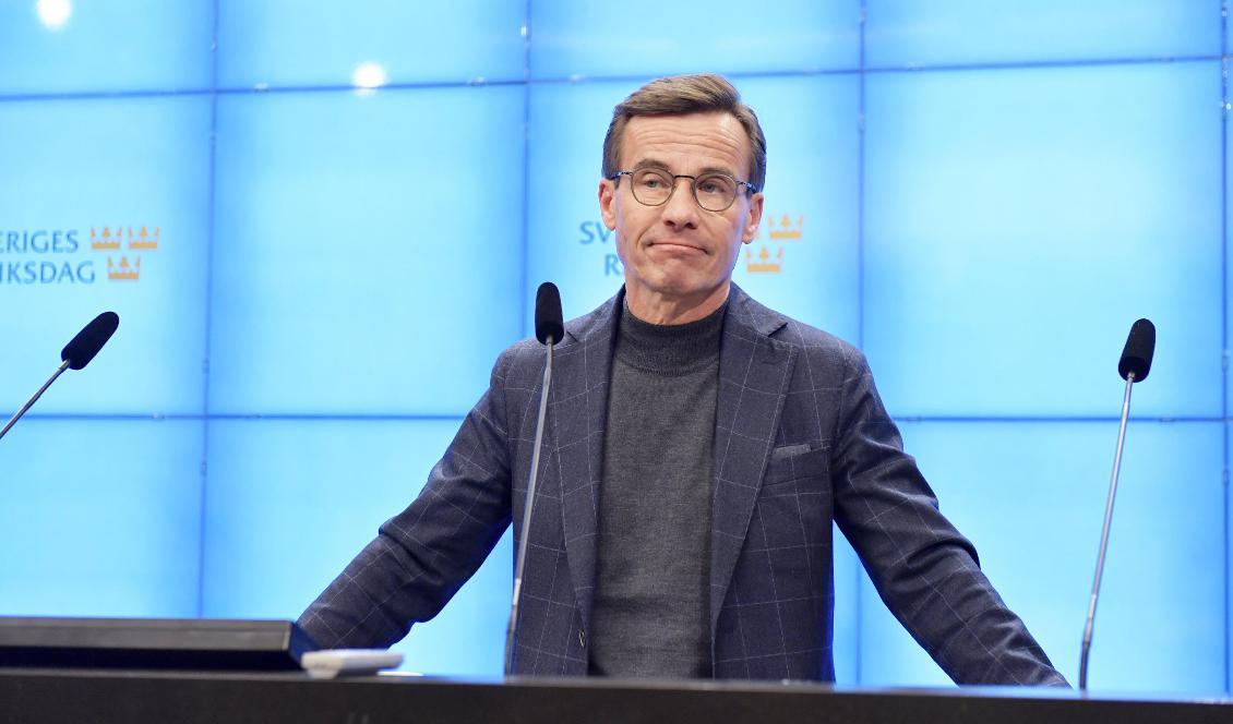 Ulf Kristersson (M) är redo att avsätta Löfven. Foto: Jessica Gow/TT