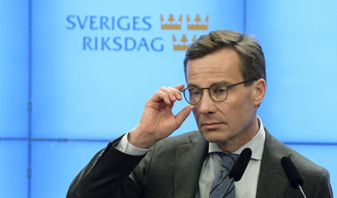 
Tunga besked för Moderaternas partiledare Ulf Kristersson i SvD/Sifos senaste väljarbarometer. Foto: Anders Wiklund/TT-arkivbild                                                