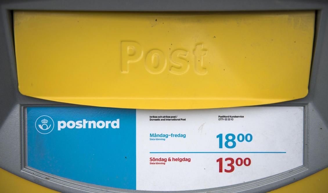 
Postnord går back och gör ingen utdelning för 2018. Foto: Emil Langvad/TT-arkivbild                                                
