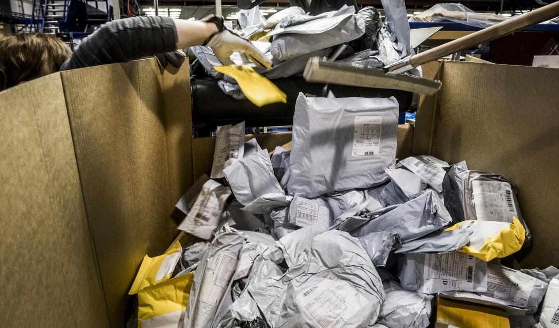 
Postnords terminal på Arlanda. Foto: Magnus Hjalmarson Neideman/SvD/TT                                                