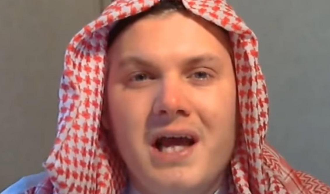 IS-terroristen Michael Skråmo uppges vara död. Foto: Skärmdump/Youtube