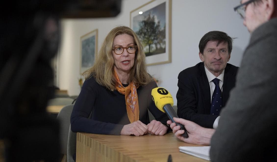 
Swedbanks vd Birgitte Bonnesen får sparken. Foto: Janerik Henriksson/TT-arkivbild                                                
