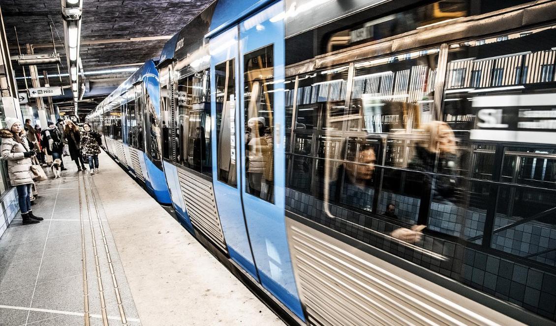 Åklagaren lägger ner utredningen om ett ingripande i tunnelbanan. Foto: Tomas Oneborg/SvD/TT-arkivbild