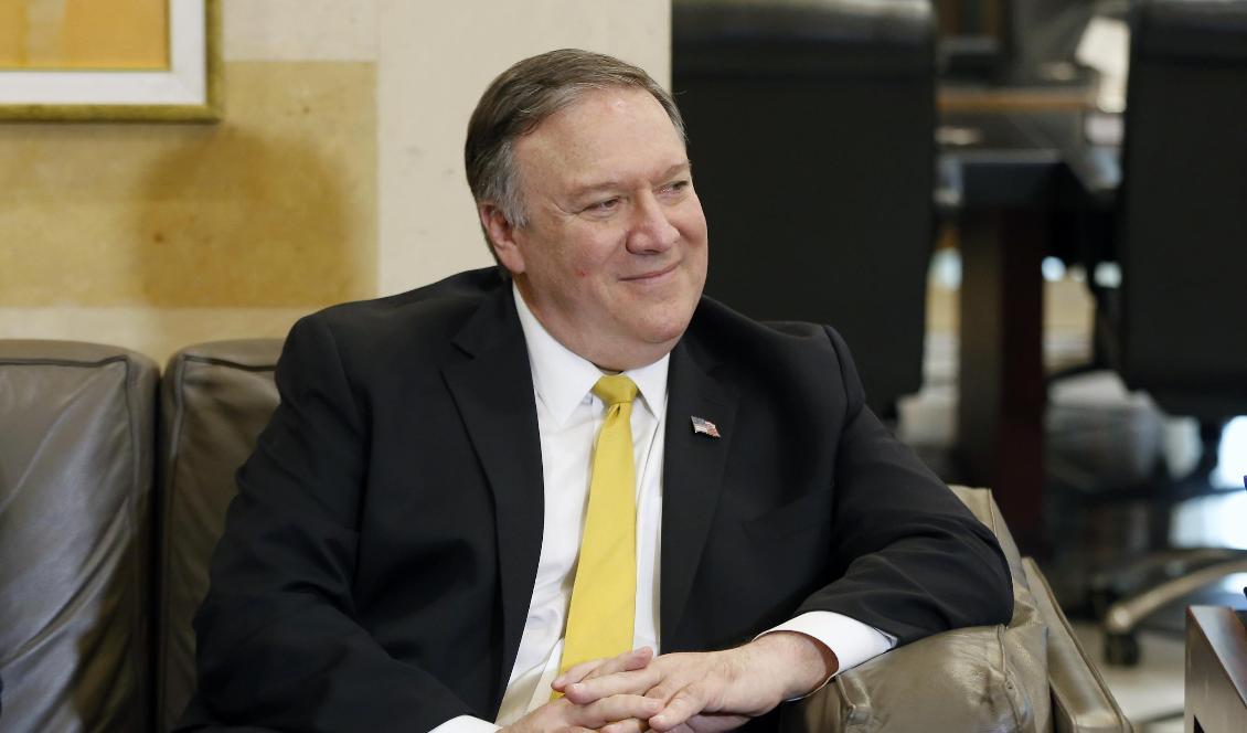 USA:s utrikesminister Mike Pompeo. Foto: Bilal Hussein/AP/TT-arkivbild