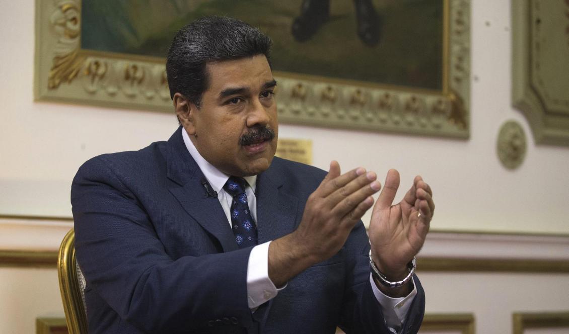 Venezuelas president Nicolás Maduro. Foto: Ariana Cubillos/AP/TT-arkivbild