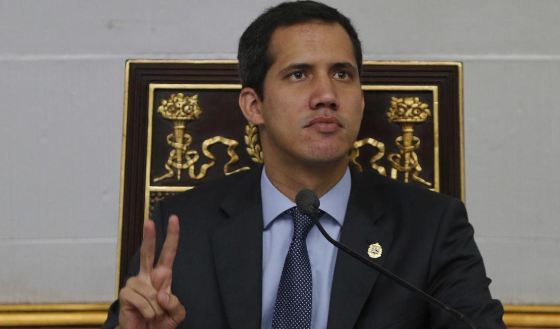 Juan Guaidó. Foto: Fernando Llano/AP/TT