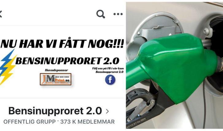 




Bensinupproret växer. Facebook-gruppen har nu 372 000 medlemmar.                                                                                                                                                                                                                                                