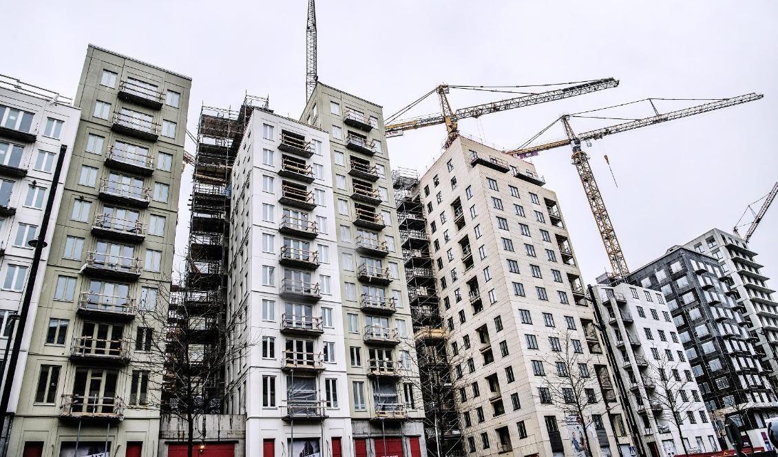 Hagastaden i Stockholm är ett av ställena i staden där det byggts många nya bostadsrätter. Foto: Tomas Oneborg/SvD/TT-arkivbild