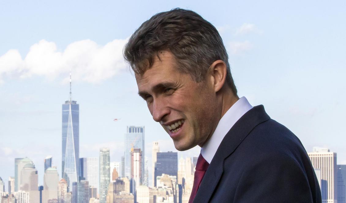 Den brittiske försvarsministern Gavin Williamson har fått sparken. Foto: Eduardo Munoz Alvarez/AP/TT-arkivbild