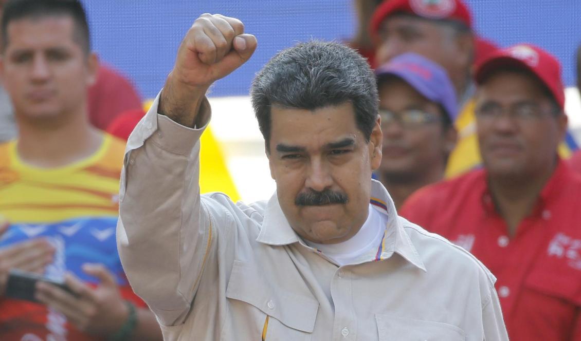 Venezuelas president Nicolás Maduro. Foto: Ariana Cubillos/AP/TT-arkivbild