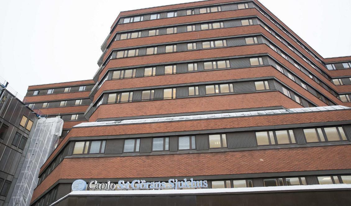 

Kvinnan sökte vård på S:t Görans sjukhus i Stockholm. Foto: Terje Pedersen/NTB/TT-arkivbild                                                                                                