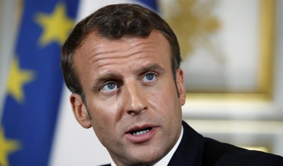 Frankrikes president Emmanuel Macron. Foto: Alex Brandon/TT-arkivbild