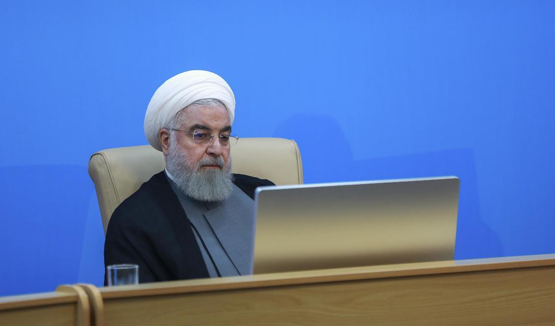 
Irans president Hassan Rohani. Foto: Iranian Presidency Office/AP/TT-arkivbild                                                