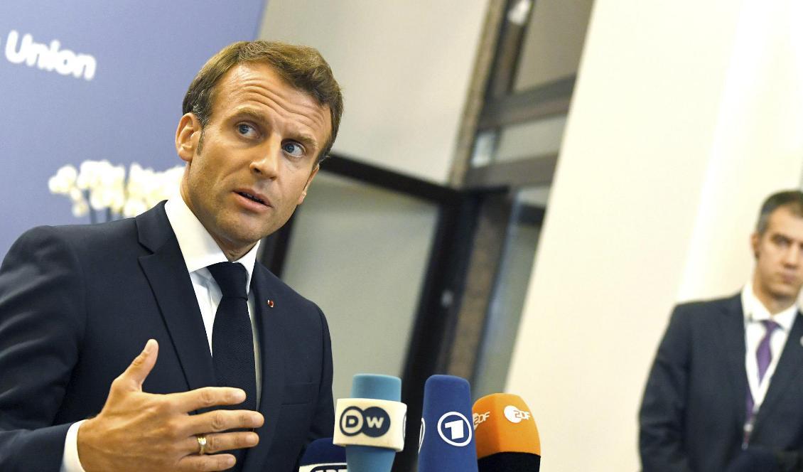 Frankrikes president Emmanuel Macron. Foto: Riccardo Pareggiani/AP/TT-arkivbild